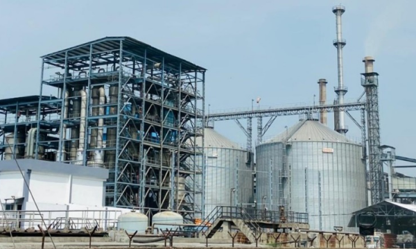 ENA spirit production plant with fermentation and distillation units