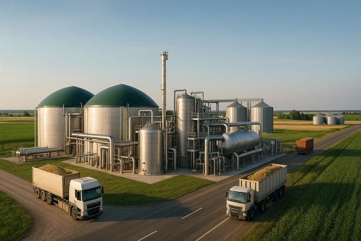 Advanced Bio CNG production facility with biogas reactors
